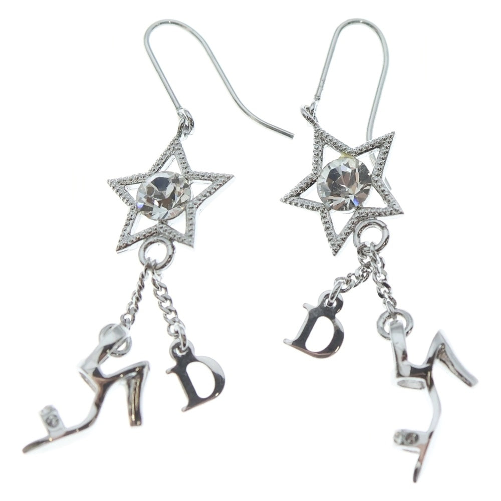 DIOR(ディオール) スター パンプスモチーフ イヤリング シルバー ストーン レディース