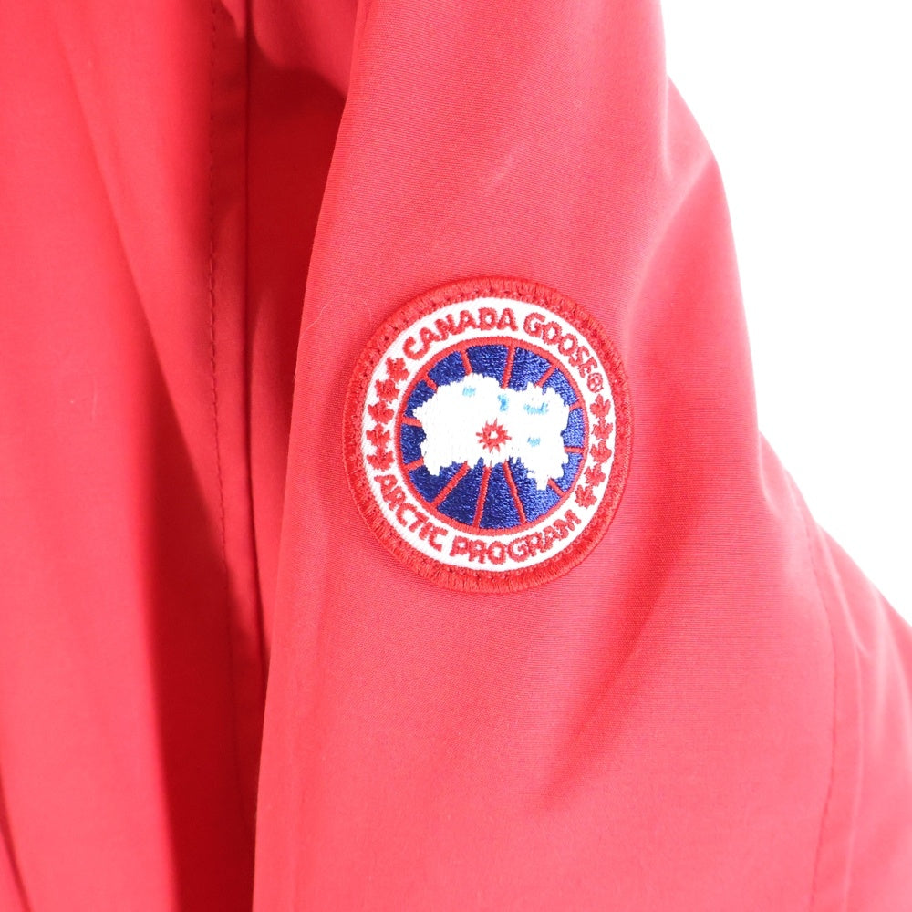 CANADA GOOSE(カナダグース) ROSSCLAIR PARKA ロスクレアパーカー ロゴワッペン付ファーフーデッド ジップアップ ナイロン ダウンジャケット レッド 2580LA