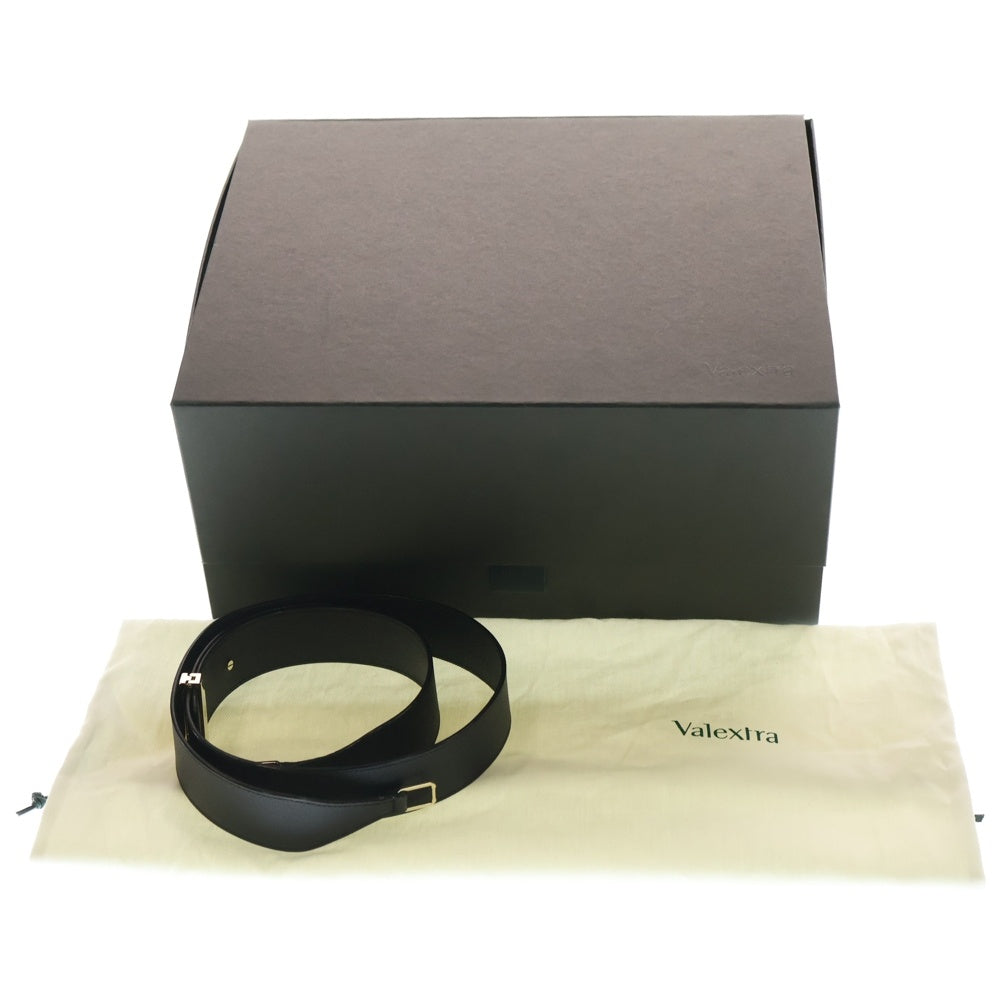 Valextra(ヴァレクストラ) イジィデ ミディアム キアロスクーロ バイカラー レザー 2WAY ハンド ショルダーバッグ ゴールド金具 アイボリー/ブラック レディース