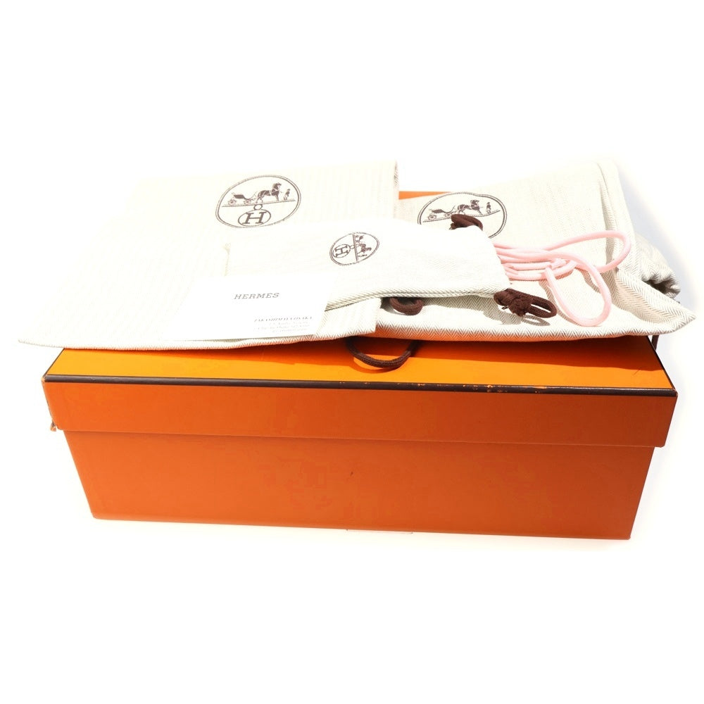 HERMES(エルメス) デュエル レザー切替メッシュローカットスニーカー ピンク/ブラック