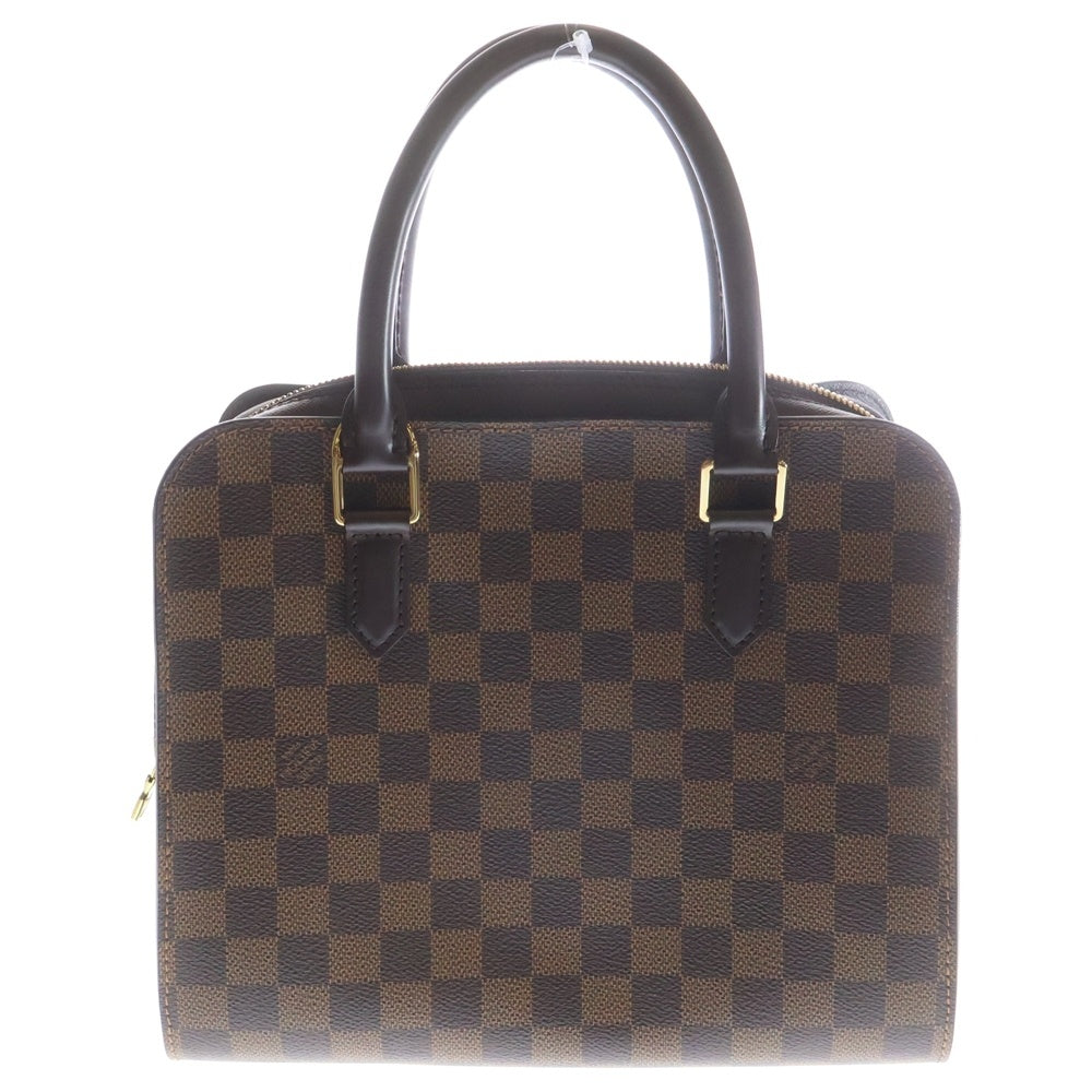 LOUIS VUITTON(ルイヴィトン) トリアナ ダミエ PVC レザー 2WAY ハンド ショルダーバッグ ゴールド金具 ブラウン N51155 レディース