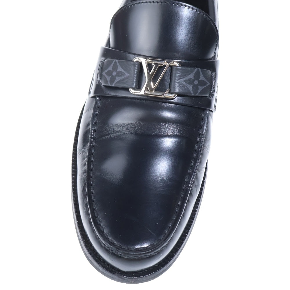 LOUIS VUITTON(ルイヴィトン) メジャーライン モノグラムエクリプス レザーローファー ブラック