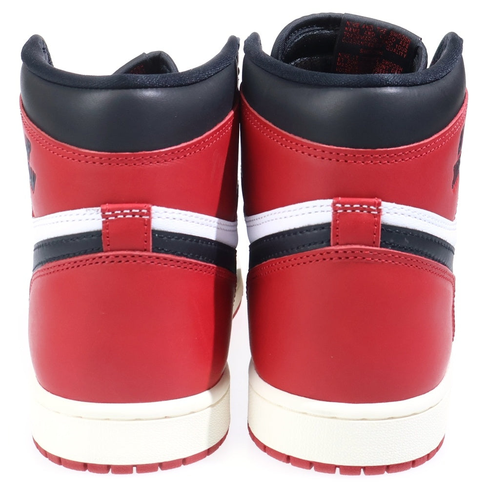 NIKE(ナイキ) AIR JORDAN 1 RETRO HIGH OG BLACK TOE REIMAGINED エアジョーダン1 レトロ OG ブラックトゥリイマジンド ハイカットスニーカー DZ5485-106