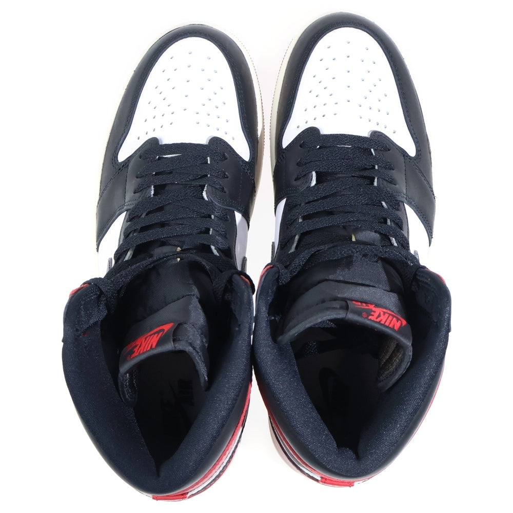 NIKE(ナイキ) AIR JORDAN 1 RETRO HIGH OG BLACK TOE REIMAGINED エアジョーダン1 レトロ OG ブラックトゥリイマジンド ハイカットスニーカー DZ5485-106