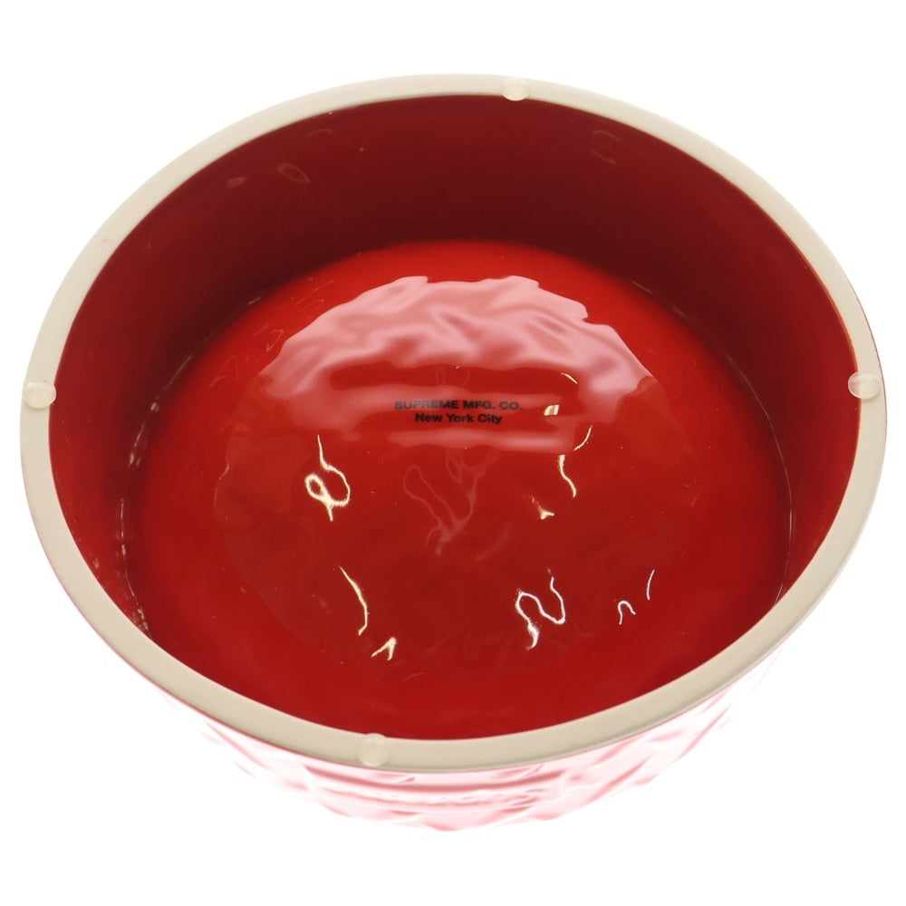 SUPREME(シュプリーム) ■23SS Diamond Plate Dog Bowl ダイヤモンド プレート ドッグボウル レッド ■