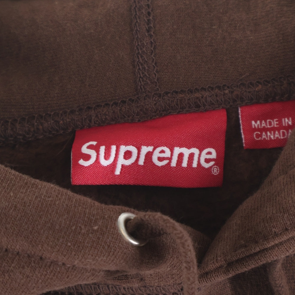 SUPREME(シュプリーム) 21AW Number One Hooded Sweatshirt プルオーバースウェットパーカー ブラウン