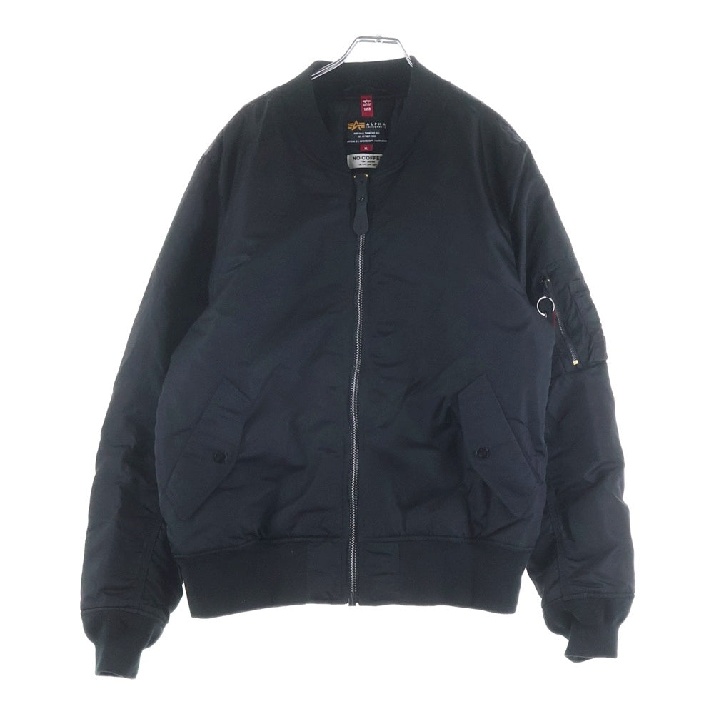 ALPHA INDUSTRIES(アルファ インダストリーズ) 20AW KYNE NO COFFEE キネ ノーコーヒー MA-1 ボンバージャケット ブラック TA0412-9001