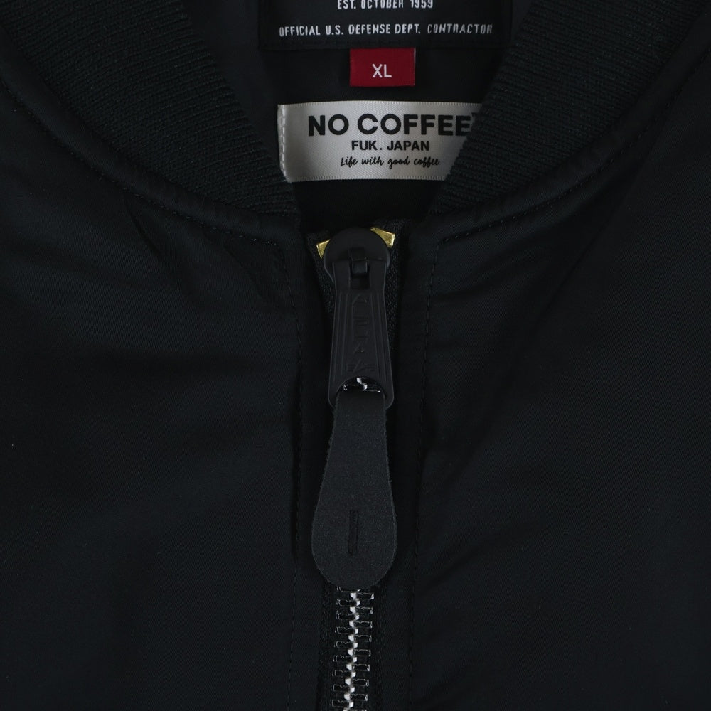 ALPHA INDUSTRIES(アルファ インダストリーズ) 20AW KYNE NO COFFEE キネ ノーコーヒー MA-1 ボンバージャケット ブラック TA0412-9001