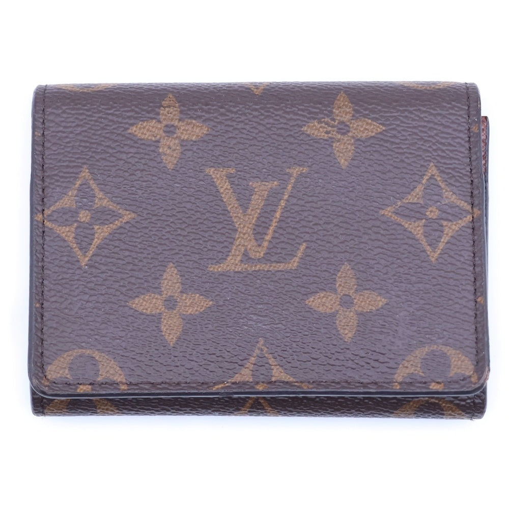 LOUIS VUITTON(ルイヴィトン) モノグラム アンヴェロップ カルト ドゥ ヴィジット 財布 ブラウン PVCレザー M63801 レディース