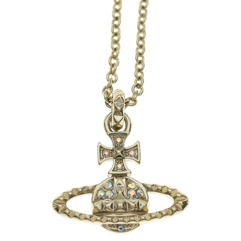 Vivienne Westwood(ヴィヴィアンウエストウッド) オーブ ネックレス ラインストーン ゴールド GP アクセサリー レディース