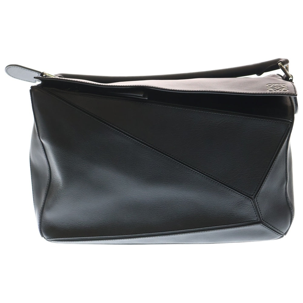 LOEWE(ロエベ) パズルバッグ ラージ ブラック カーフスキン 2WAY ハンドバッグ ショルダーバッグ