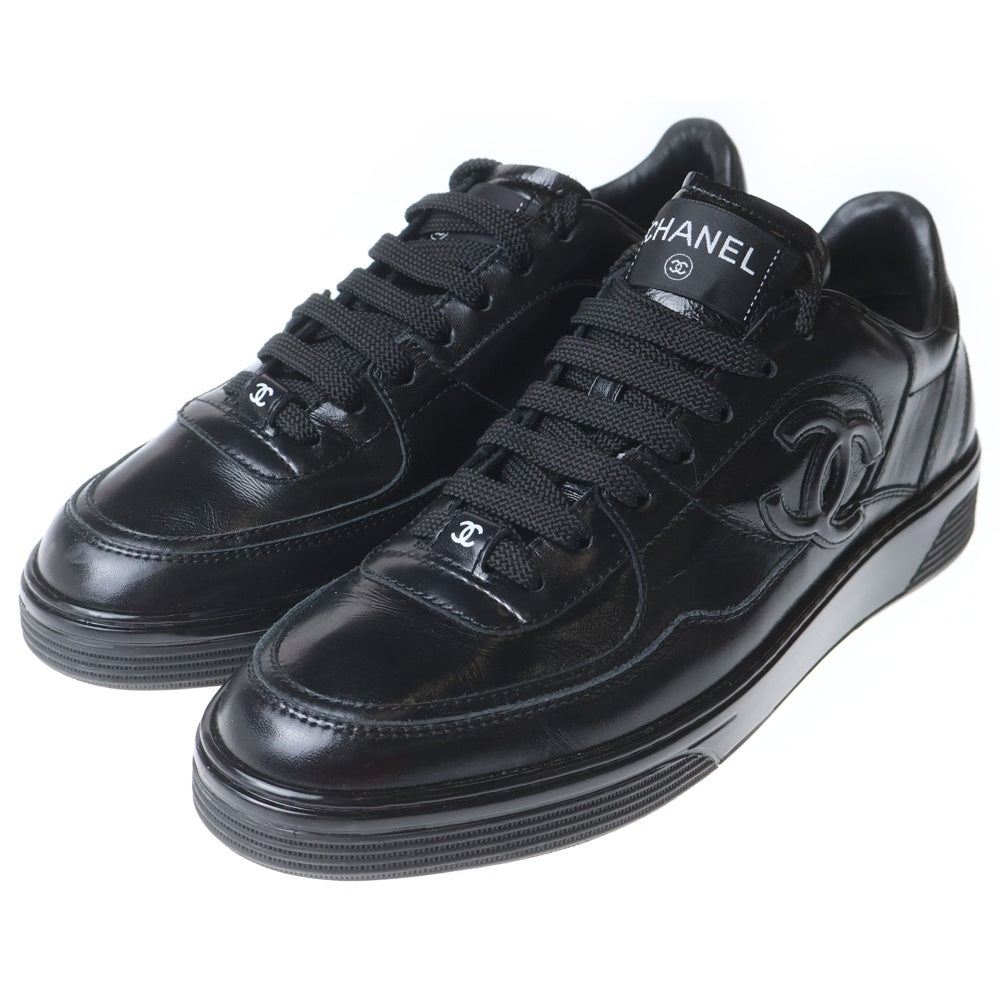 CHANEL(シャネル) ココマーク カーフレザースニーカー ブラック レディース G46733