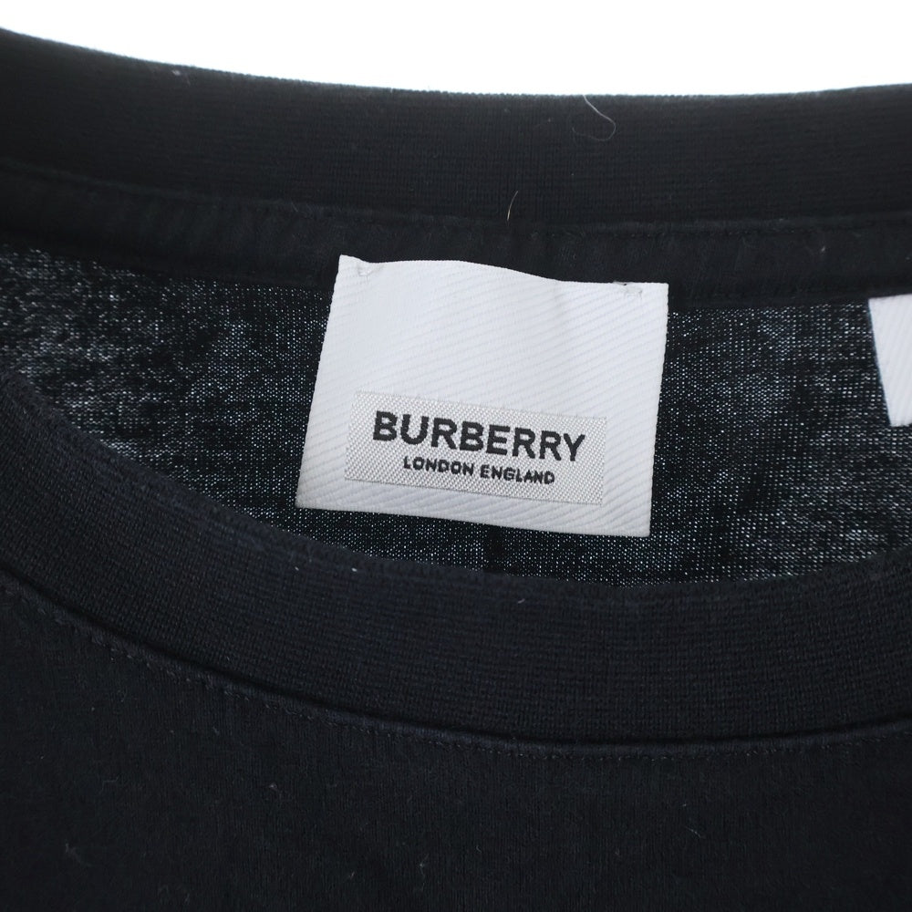BURBERRY(バーバリー) ホースフェリー ロゴプリント 半袖Tシャツ ブラック