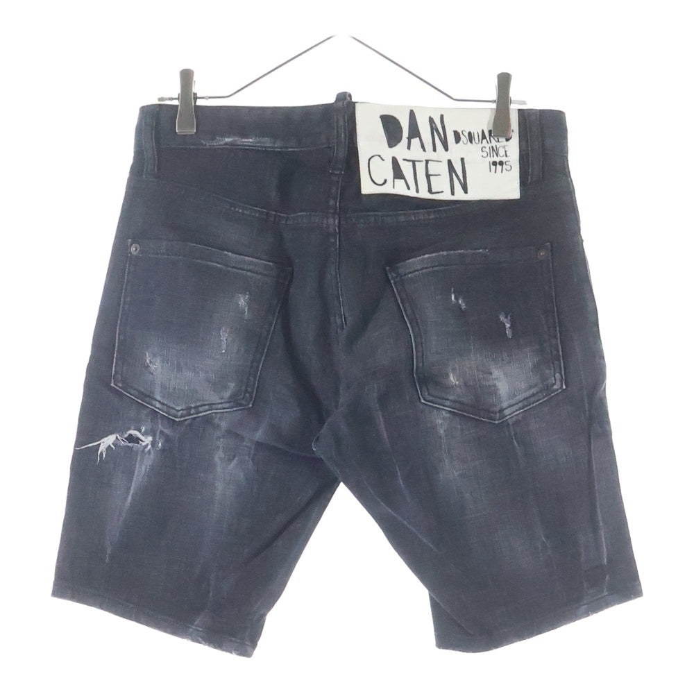 DSQUARED2(ディースクエアード) ダメージ加工 デニム ハーフ ショートパンツ ショーツ