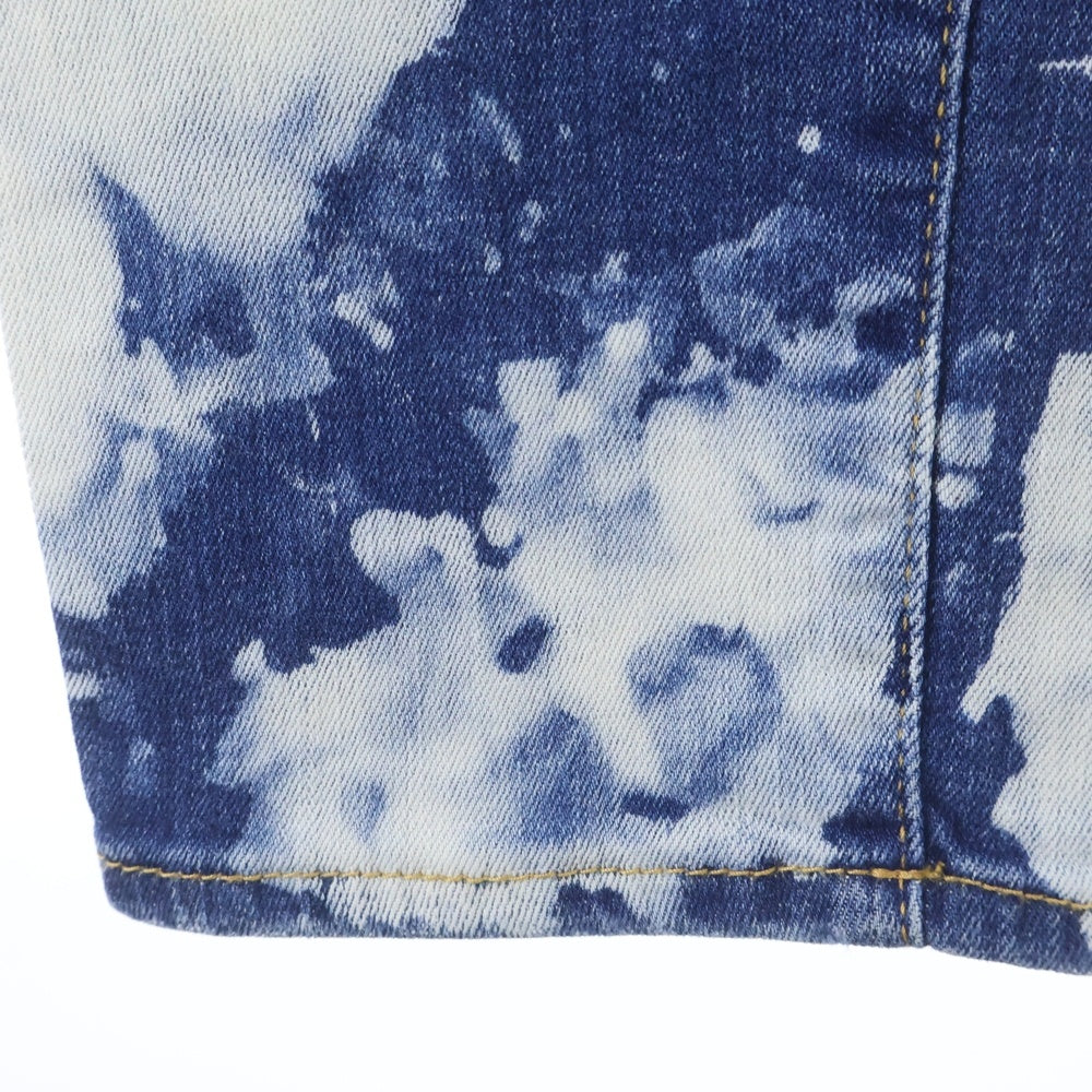 DSQUARED2(ディースクエアード) 19SS Skater Jeans ブリーチ加工デニムパンツ インディゴ S74LB0510