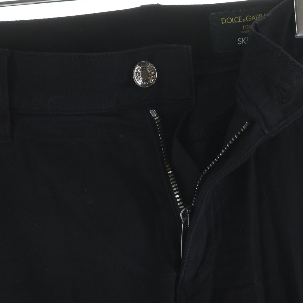 DOLCE & GABBANA(ドルチェアンドガッバーナ) コットンストレッチ スキニーパンツ ジーンズ ブラック GYD2LT