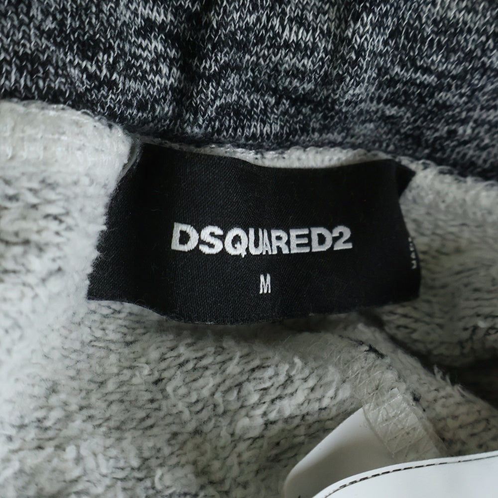 DSQUARED2(ディースクエアード) ダメージ加工 サイドロゴプリント スウェットパンツ グレー