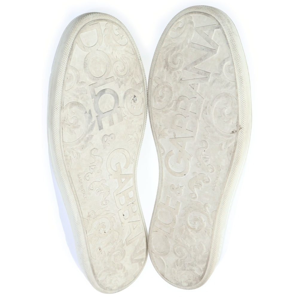 DOLCE & GABBANA(ドルチェアンドガッバーナ) レザー レースアップ ローカットシューズ スニーカー ホワイト GS1735