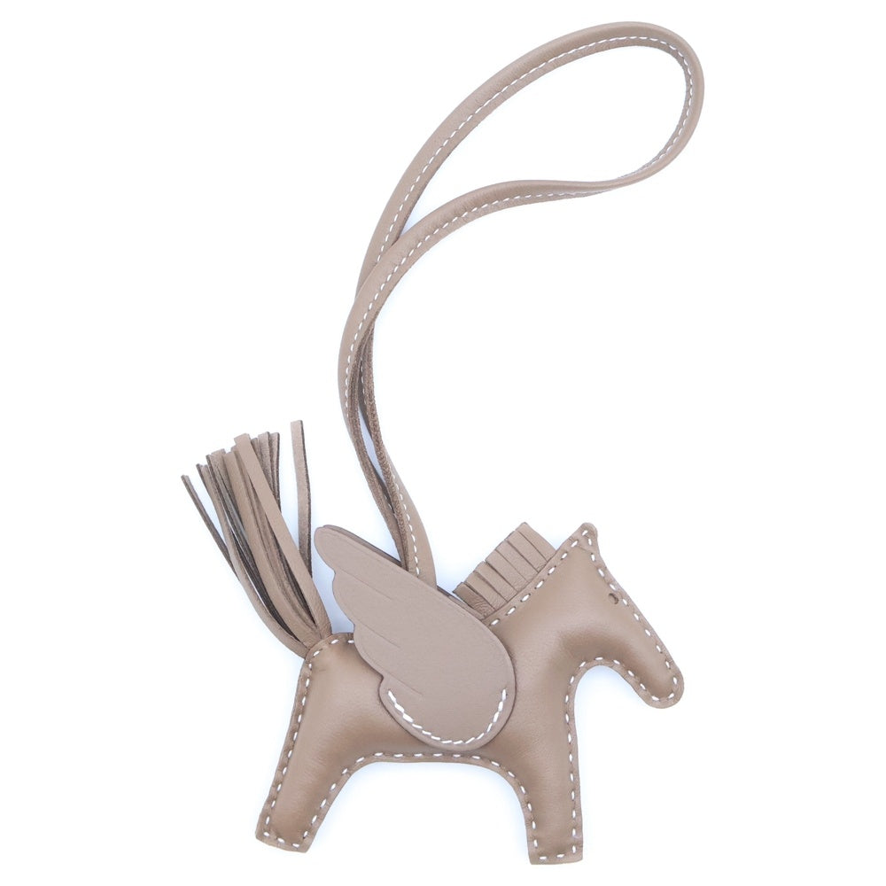 HERMES(エルメス) ロデオチャーム ペガサスPM バッグチャーム ブラウン エトゥープ スイフト×アニョーミロ レザー K刻印