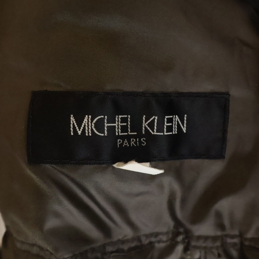 MICHEL KLEIN(ミッシェルクラン) ファー フーデッド ダウンジャケット ブラウン レディース