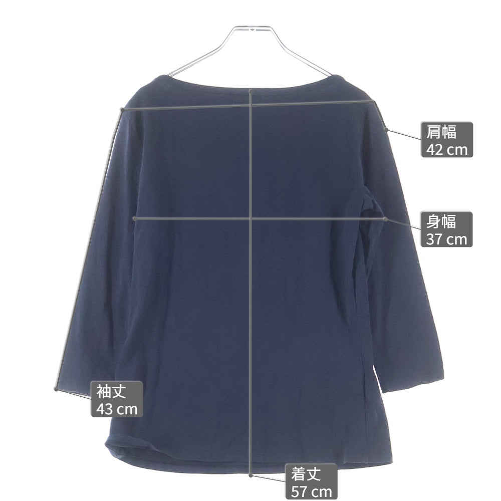 Weekend Max Mara(ウィークエンド マックスマーラ) フラワー ビーズ刺繍 ロングスリーブ 長袖カットソー ネイビー レディース
