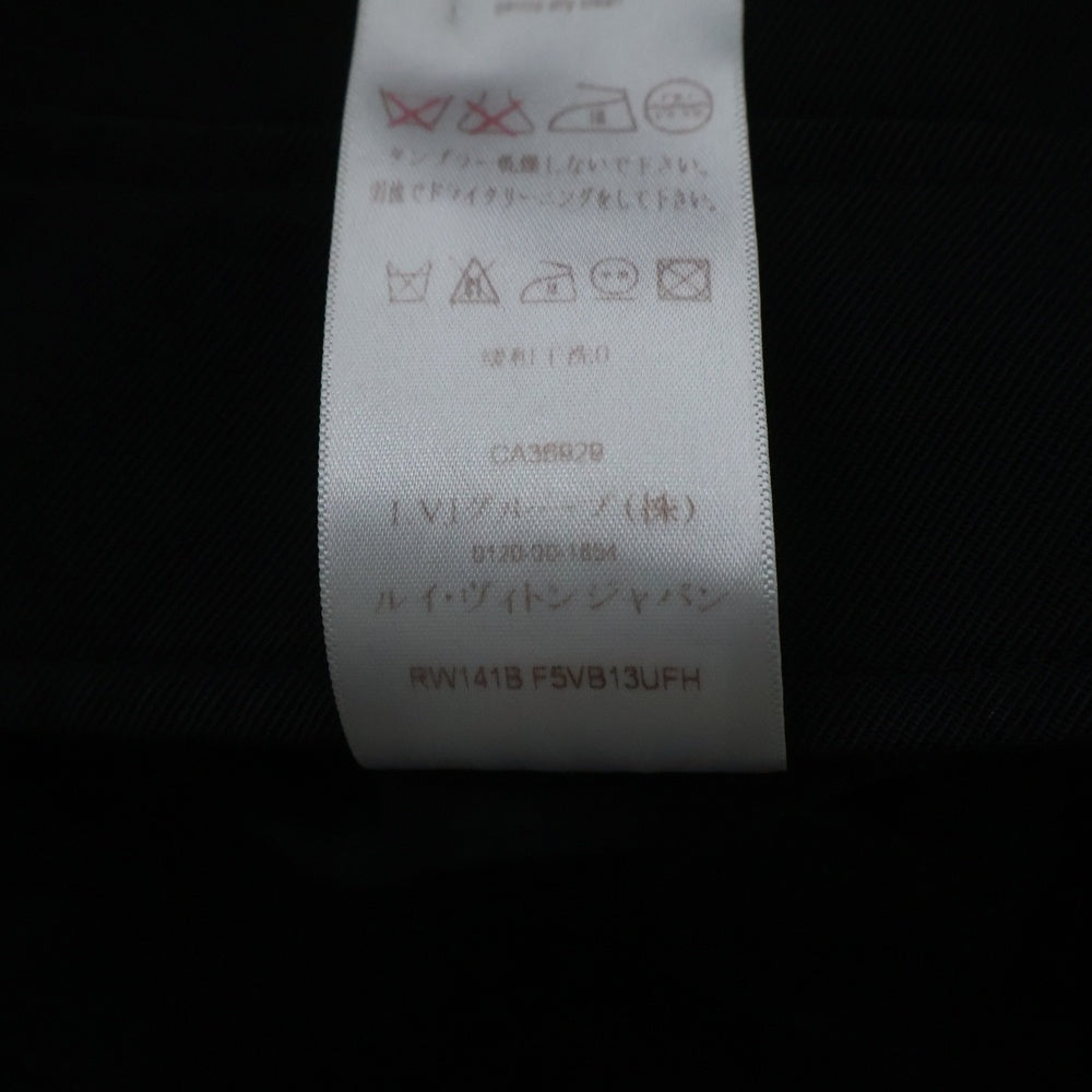 LOUIS VUITTON(ルイヴィトン) ジャガード 切り替え スリーブ ショート ミリタリージャケット ブラック レディース RW141B F5VB13UFH