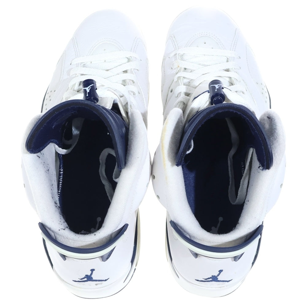 NIKE(ナイキ) AIR JORDAN 6 MIDNIGHT NAVY (2022) エアジョーダン6 ミッドナイトネイビー ハイカットスニーカー ホワイト/ネイビー CT8529-141