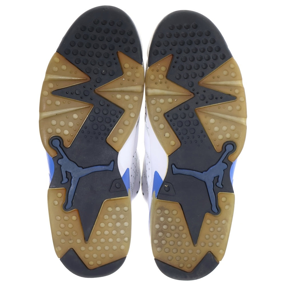 NIKE(ナイキ) 【観賞用 2014年製】AIR JORDAN 6 RETRO SPORT BLUE (2014) エアジョーダン6 レトロ スポーツブルー ハイカットスニーカー ホワイト/ブルー 384664-107