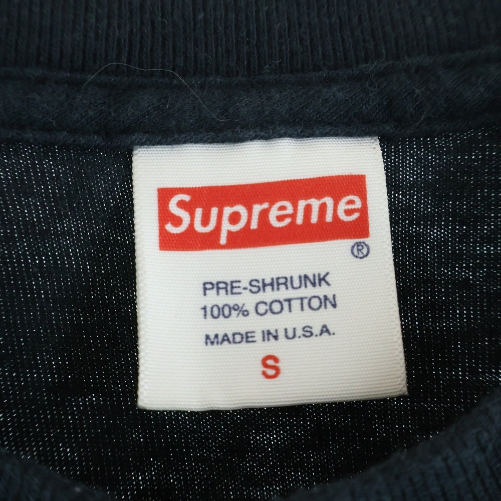 SUPREME(シュプリーム) 18AW Life Sucks Die Tee プリント クルーネック 半袖Tシャツ カットソー ブラック