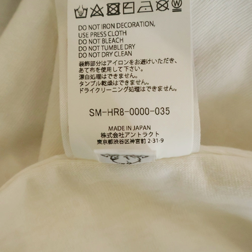 SAINT MICHAEL(セントマイケル) SAINT LOGO LS Tee ロゴプリント クルーネック 半袖Tシャツ ホワイト SM-HR3-0000-035