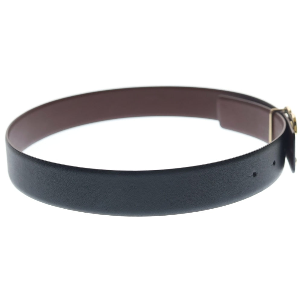 CHANEL(シャネル) ココマーク レザー ベルト ブラック ゴールド金具