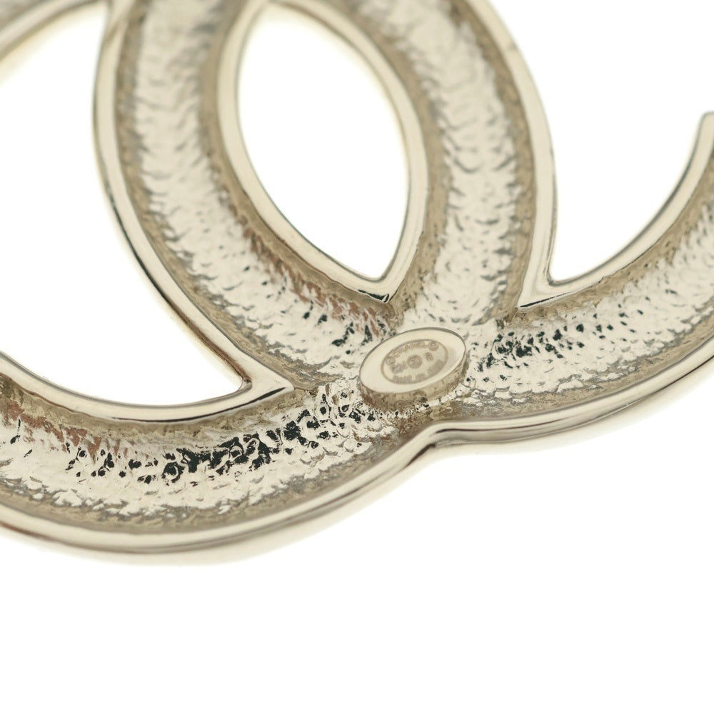 CHANEL(シャネル) ココマーク ロゴ ラインストーン ピンバッジ ピンブローチ シルバー