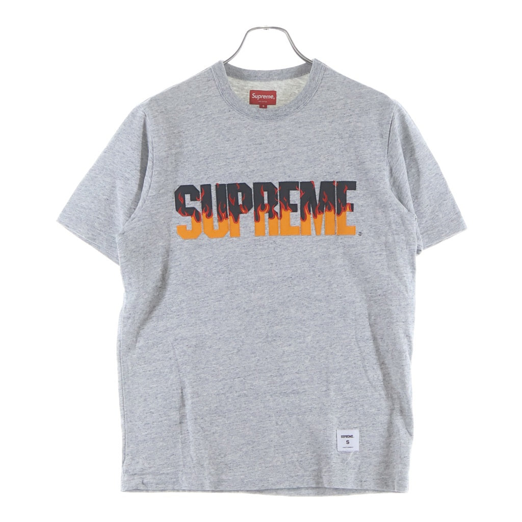 SUPREME(シュプリーム) Tシャツ フレイムSトップ グレー サイズS