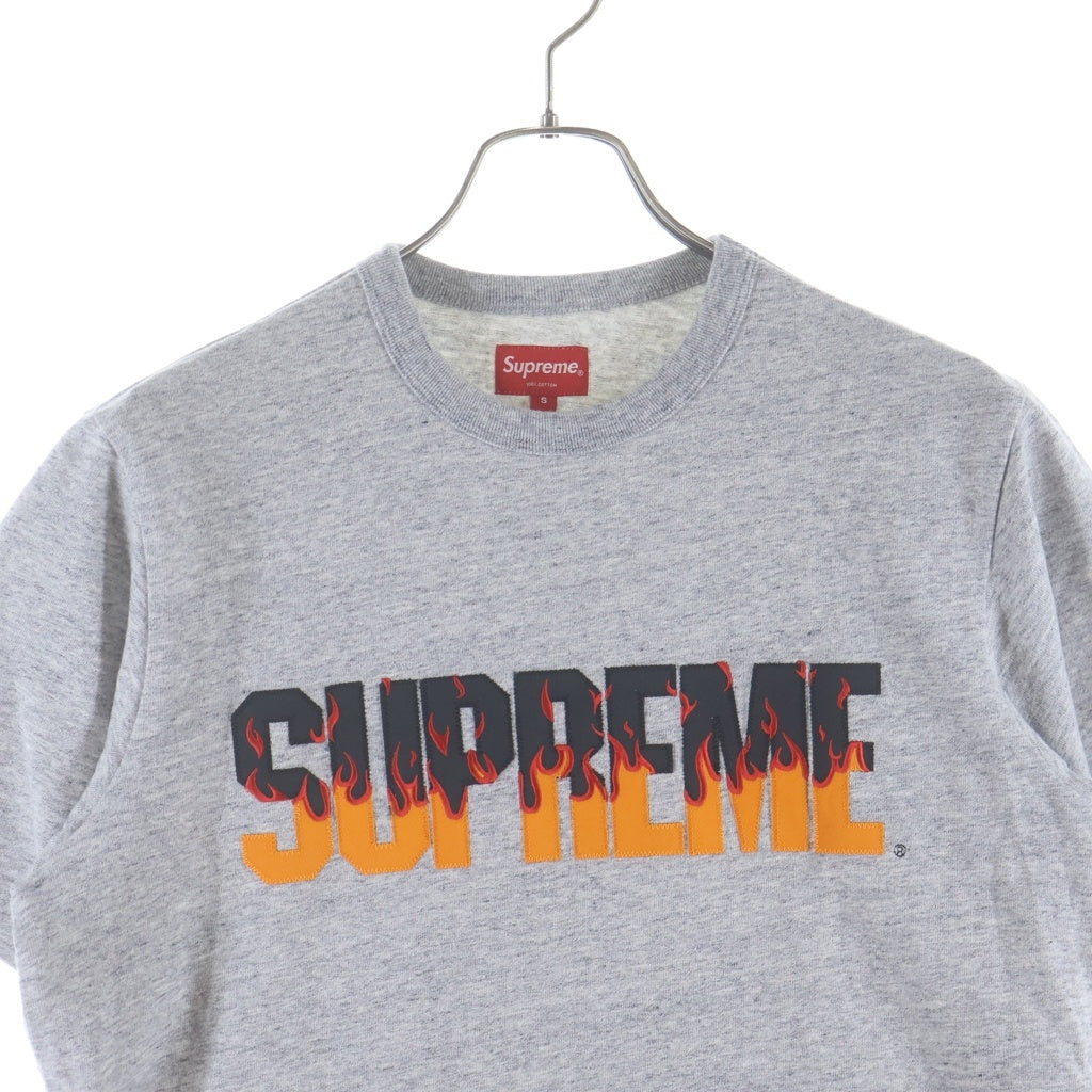 SUPREME(シュプリーム) Tシャツ フレイムSトップ グレー サイズS