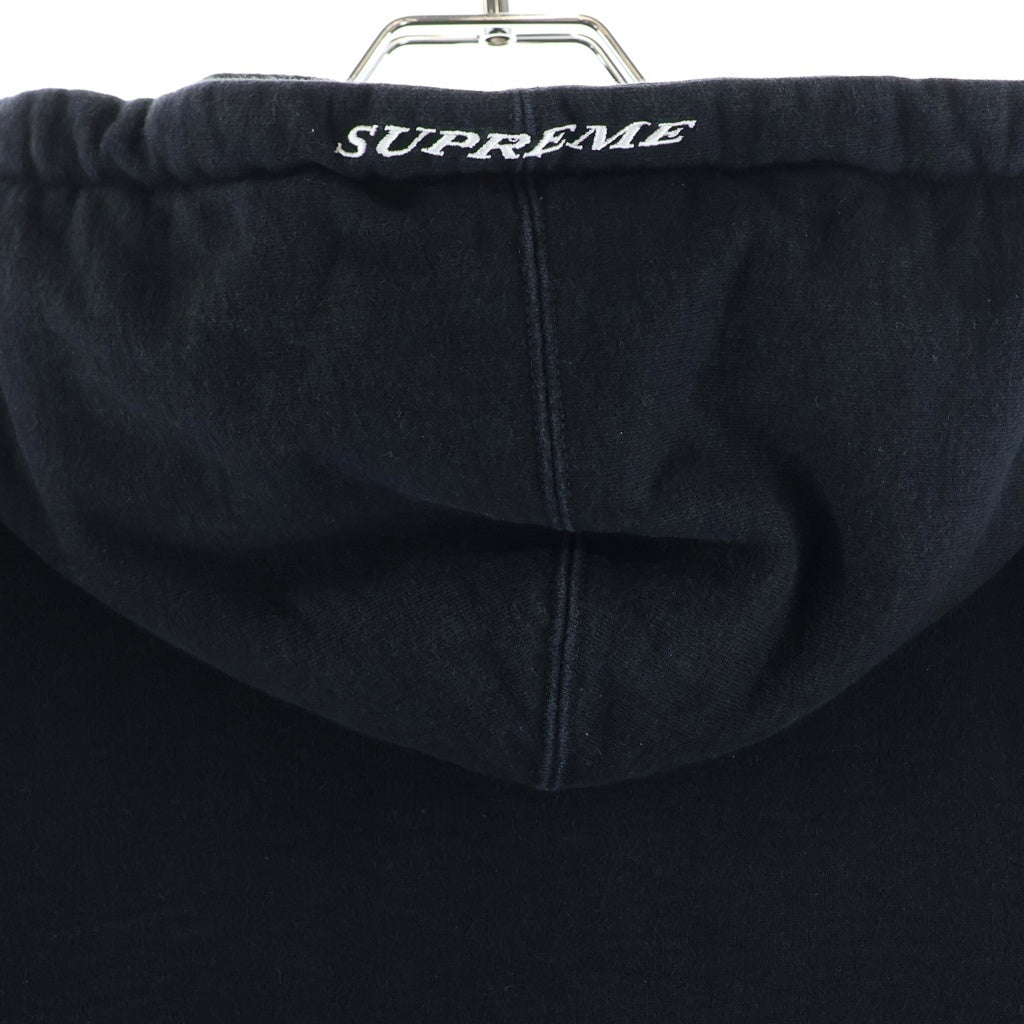 SUPREME(シュプリーム) ストライプリブフーディットパーカー ブラック サイズS