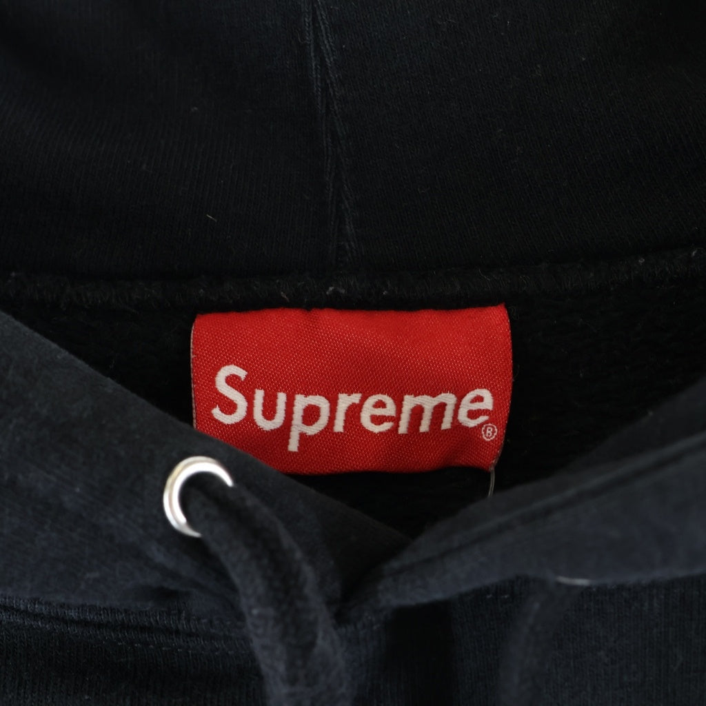 SUPREME(シュプリーム) ストライプリブフーディットパーカー ブラック サイズS