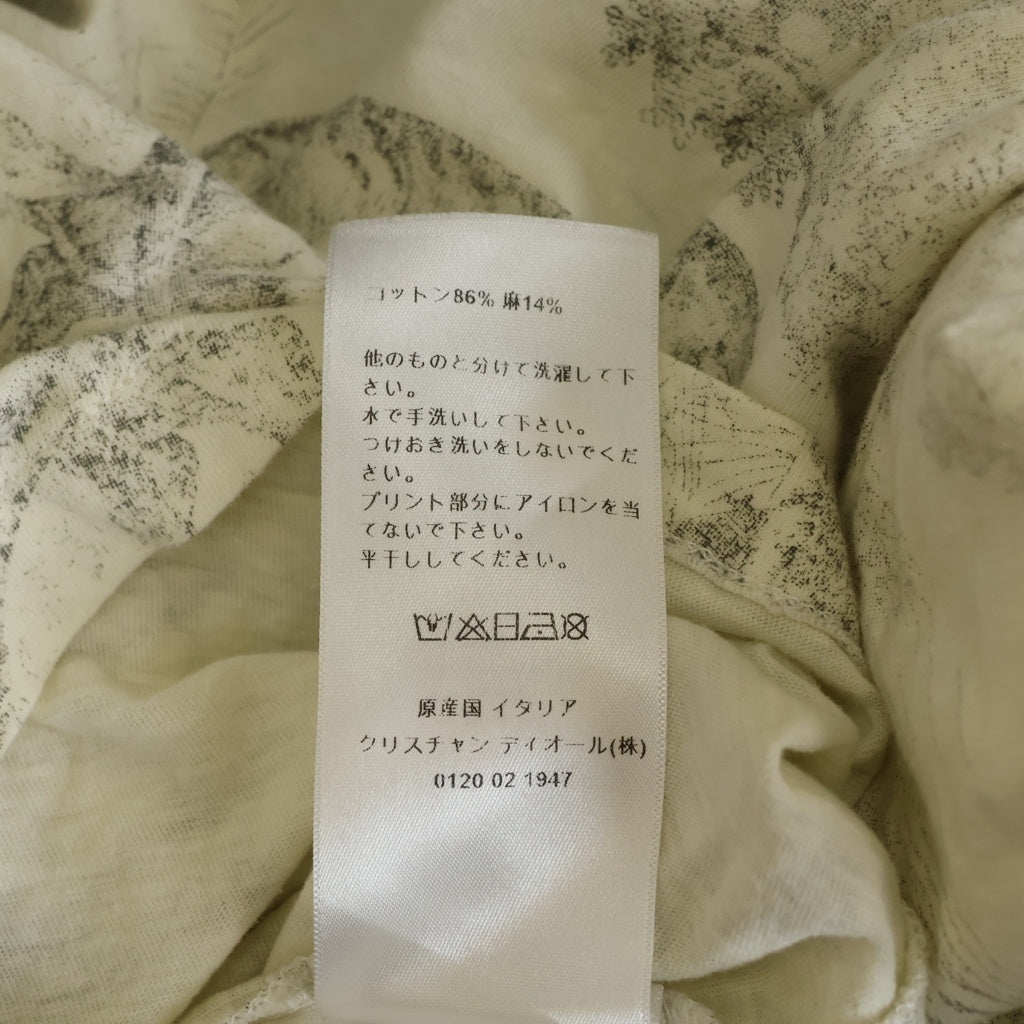 Christian Dior(クリスチャンディオール) 19SS Toile de Jouy トワルドゥジュイ 半袖Tシャツカットソー ホワイト 943T03A4431 レディース