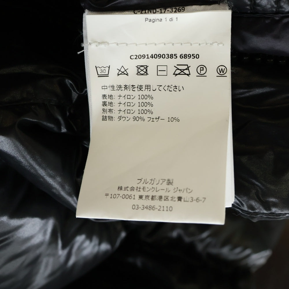 MONCLER(モンクレール) 17AW TANY ワッペンロゴ ダウンジャケット ブラック C20914090385 68950