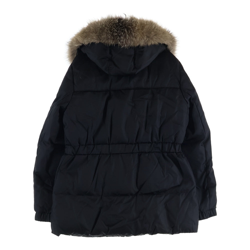 MONCLER(モンクレール) 19AW FATSIALFUR GIUBBOTTO ファーフーデッド ダウンジャケット ブラック レディース E20934632625 C0062