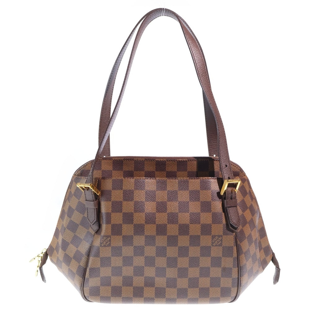 LOUIS VUITTON(ルイヴィトン) ダミエ ベレムMM PVC レザー ハンドバッグ N51174 ブラウン レディース