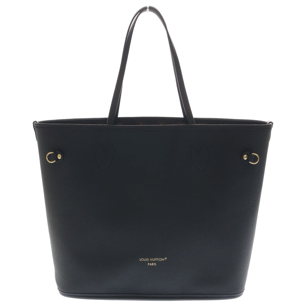 LOUIS VUITTON(ルイヴィトン) モノグラム ネヴァーフル・インサイドアウトMM 2WAYバッグ ハンドバッグ トートバッグ ショルダーバッグ ブラック×ブラウン レザー×PVC M28351 ゴールド金具 レディース