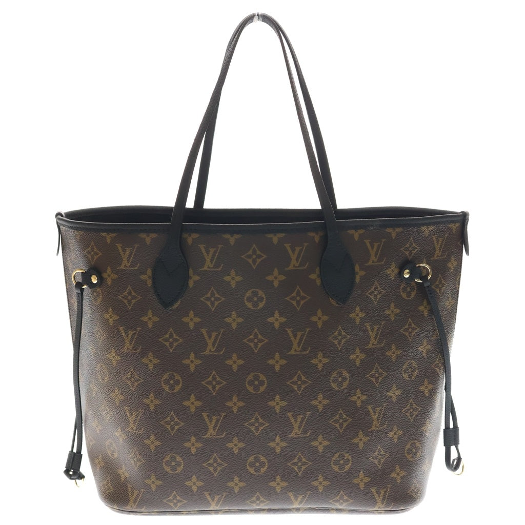 LOUIS VUITTON(ルイヴィトン) モノグラム ネヴァーフル・インサイドアウトMM 2WAYバッグ ハンドバッグ トートバッグ ショルダーバッグ ブラック×ブラウン レザー×PVC M28351 ゴールド金具 レディース