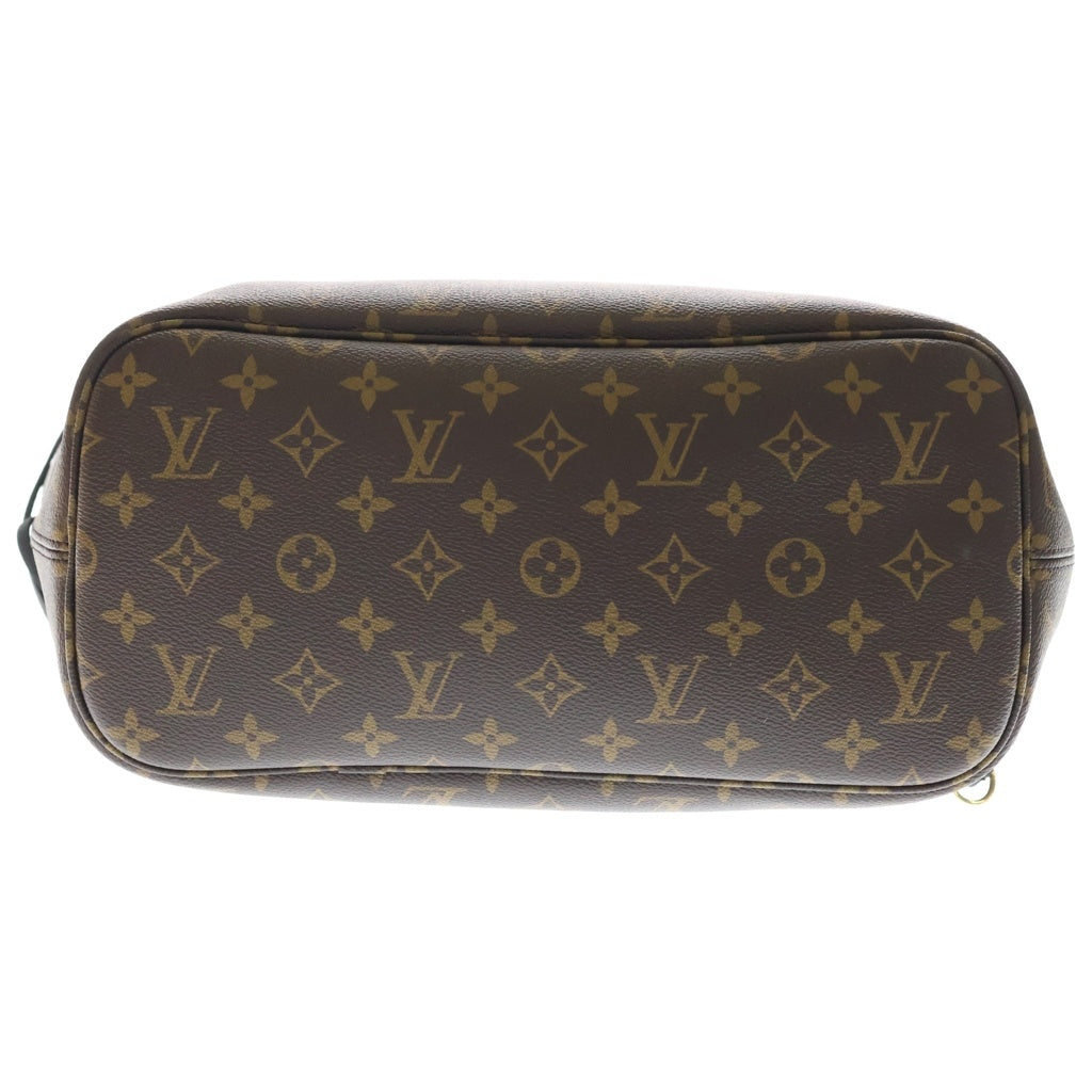 LOUIS VUITTON(ルイヴィトン) モノグラム ネヴァーフル・インサイドアウトMM 2WAYバッグ ハンドバッグ トートバッグ ショルダーバッグ ブラック×ブラウン レザー×PVC M28351 ゴールド金具 レディース