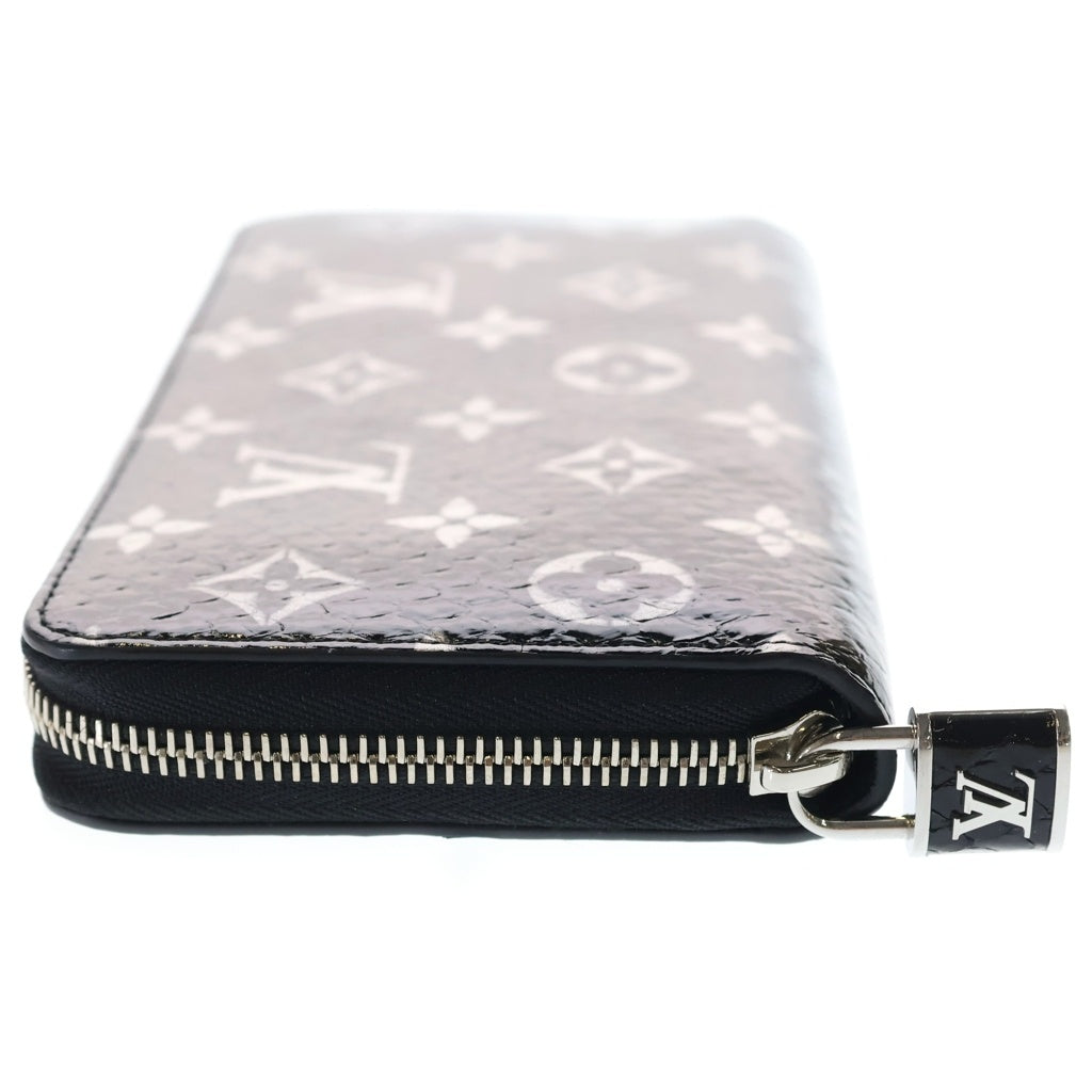 LOUIS VUITTON(ルイヴィトン) ジッピー ウォレット モノグラム エキゾチック パイソン レザー 長財布 シルバー金具 ブラック N96955
