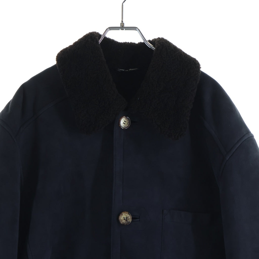 HERMES(エルメス) ムートンコート ネイビー #52