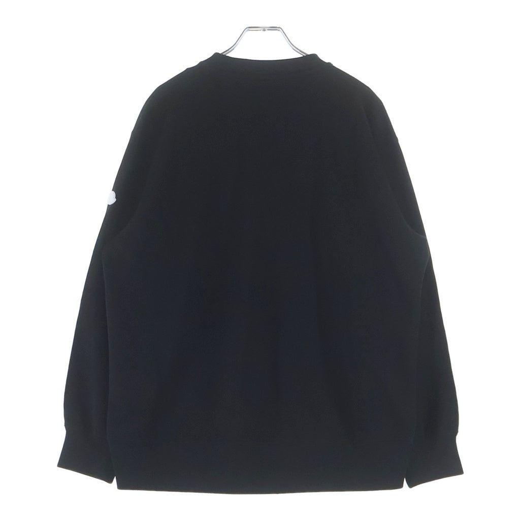 MONCLER GENIUS(モンクレール ジーニアス) ×HYKE 22AW SWEATSHIRT クルーネックスウェット トレーナー ブラック #S H209K8G00002 M2719