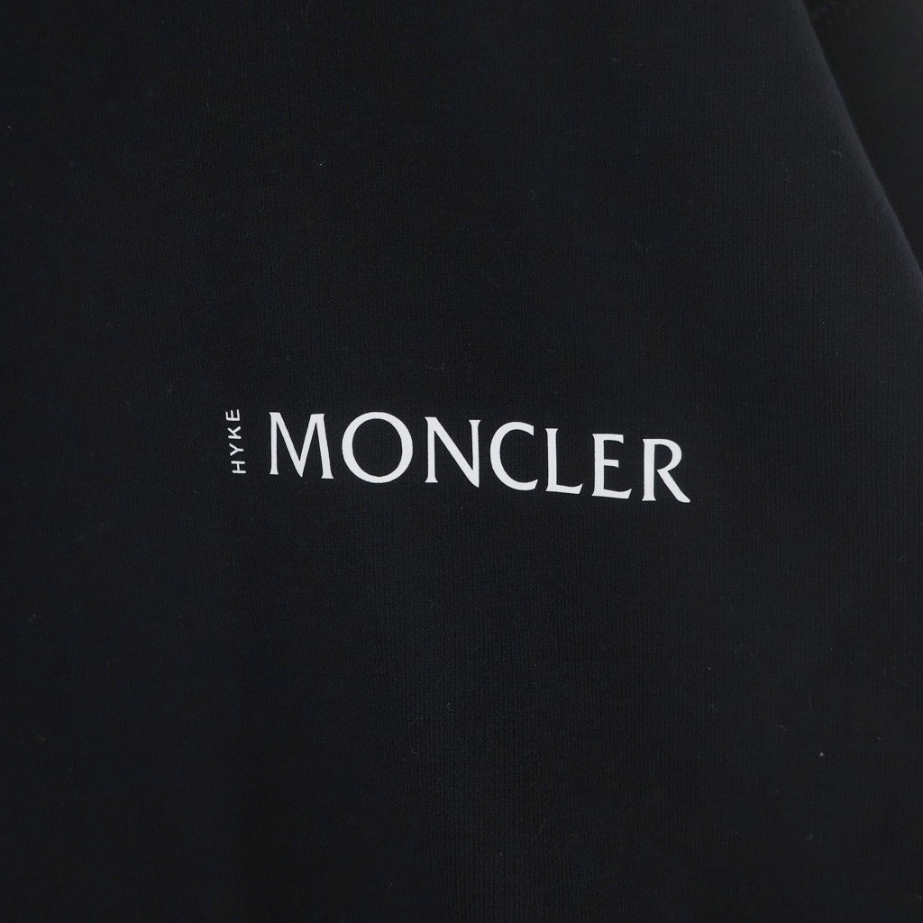 MONCLER GENIUS(モンクレール ジーニアス) ×HYKE 22AW SWEATSHIRT クルーネックスウェット トレーナー ブラック #S H209K8G00002 M2719