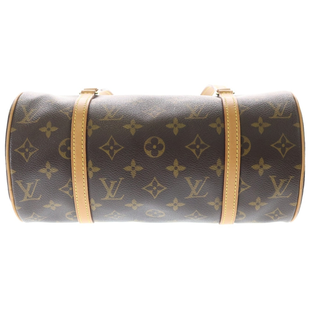 LOUIS VUITTON(ルイヴィトン) モノグラム パピヨン26 ハンドバッグ ブラウン レザー×PVC M51386 ゴールド金具 レディース