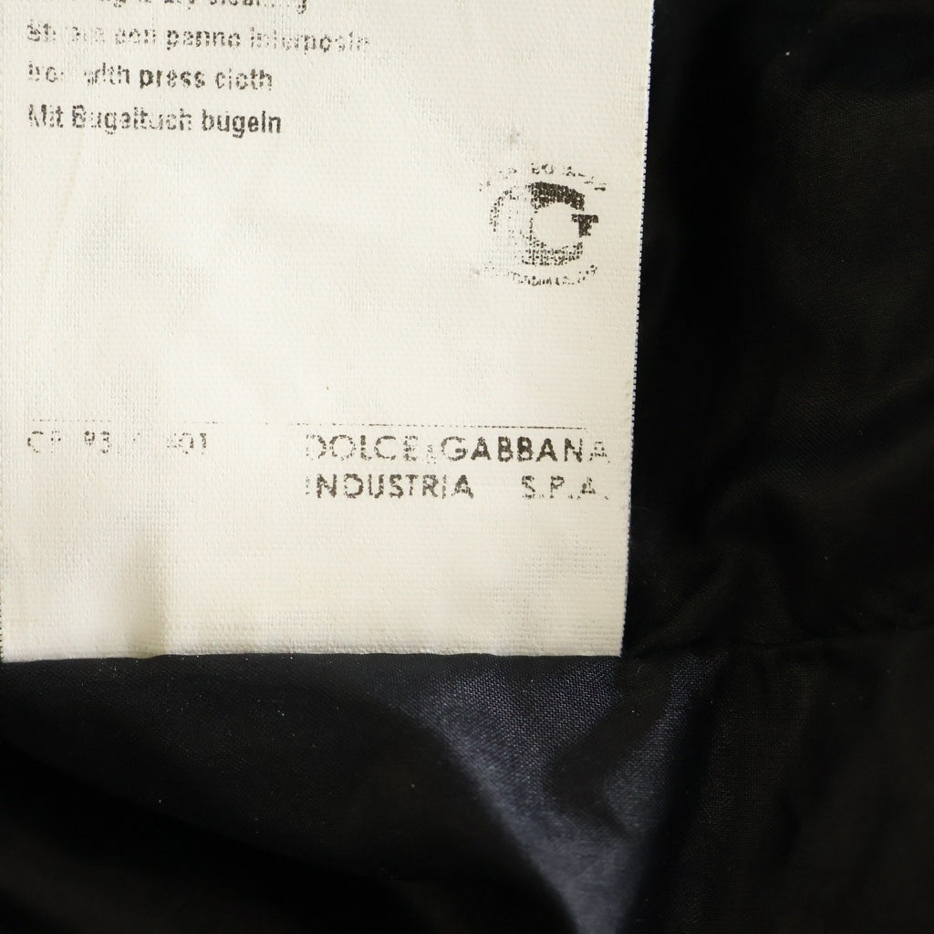 DOLCE & GABBANA(ドルチェアンドガッバーナ) フード付き ダウンジャケット ファー ロゴ デタッチャブルスリーブ ブラック RB0466 TNMHM レディース
