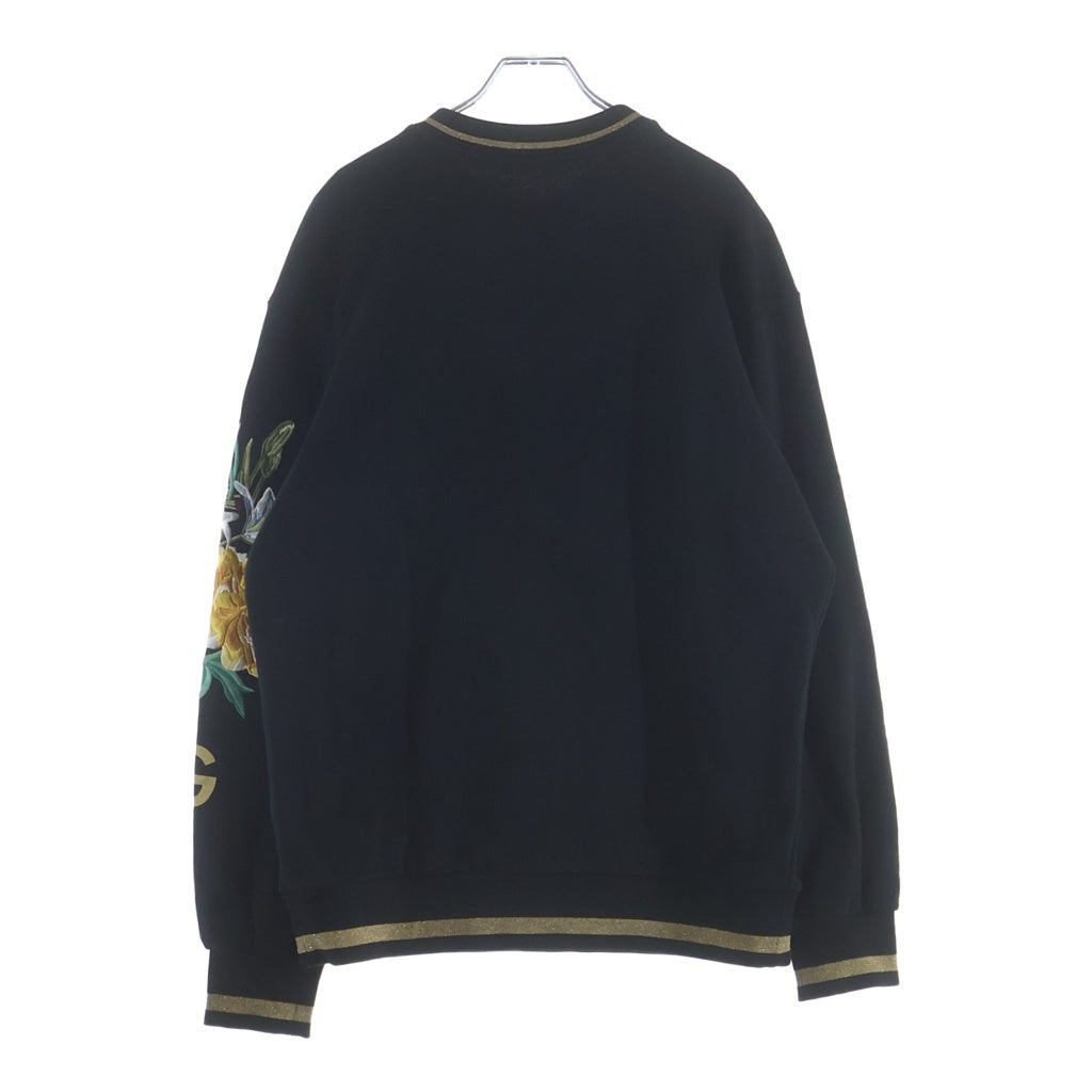 DOLCE & GABBANA(ドルチェアンドガッバーナ) スパンコールロゴスウェット ブラック #38 G7TBG レディース